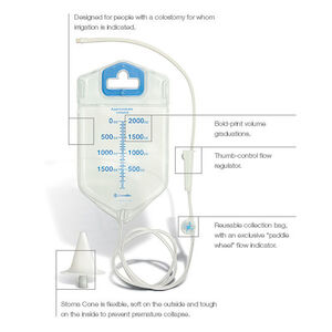 IRRIGATOR VISI-FLOW WITH STOMA CONE 1BX